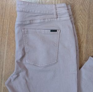 🌸 White House Black Market Skinny Ankle Jeans 🌸 High-Rise Mauve Blush Size 14